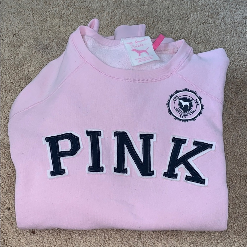 pink crewneck
